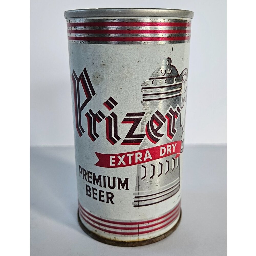 1972 Prizer Extra Dry Premium Beer steel Can pull tab Reading Brewing Co. PA vtg